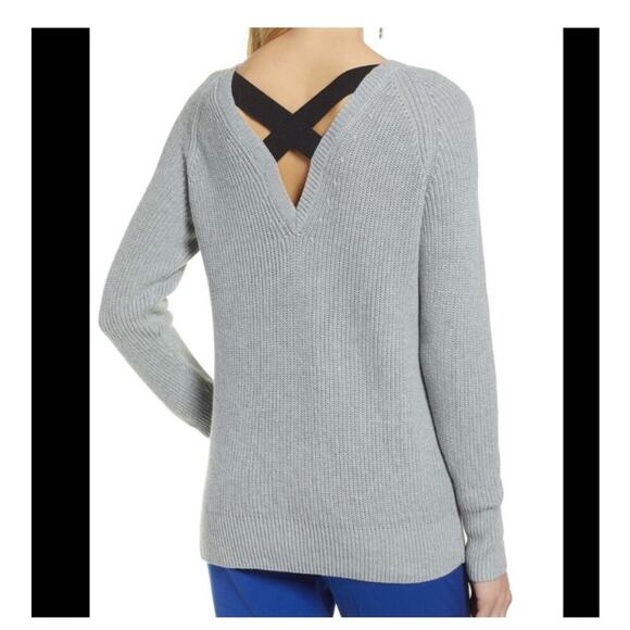 Halogen Knit Cross Back Longline Sweater Size 1X - Picture 1 of 6